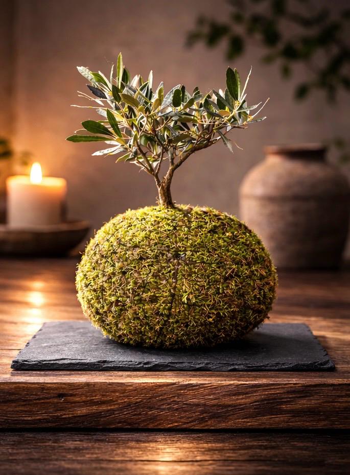 Tempo | Kokedama de Oliveira